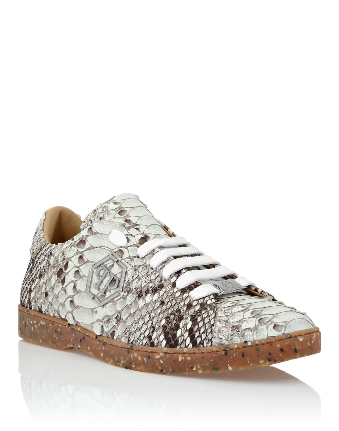 Lo-Top Python Sneakers, цвет: Бежевый