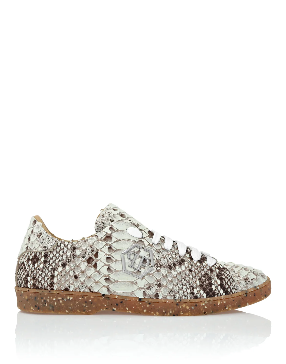 Lo-Top Python Sneakers, цвет: Бежевый