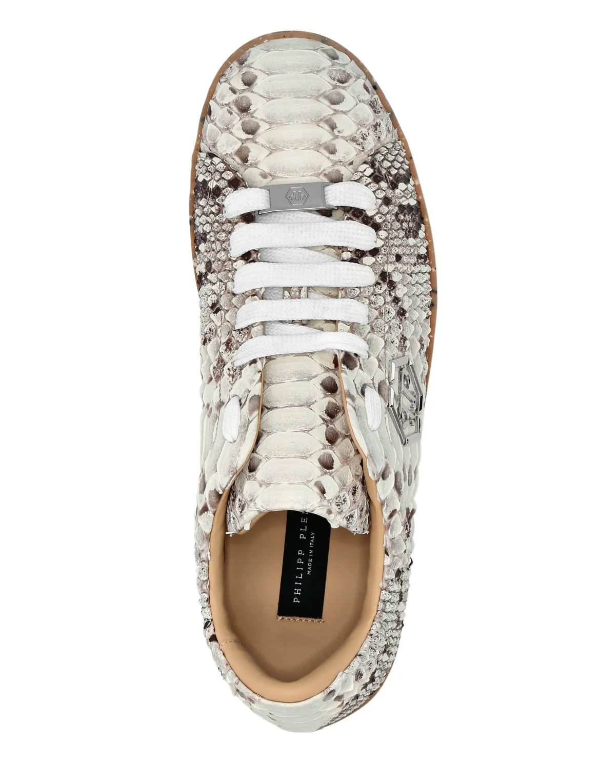 Lo-Top Python Sneakers, цвет: Бежевый