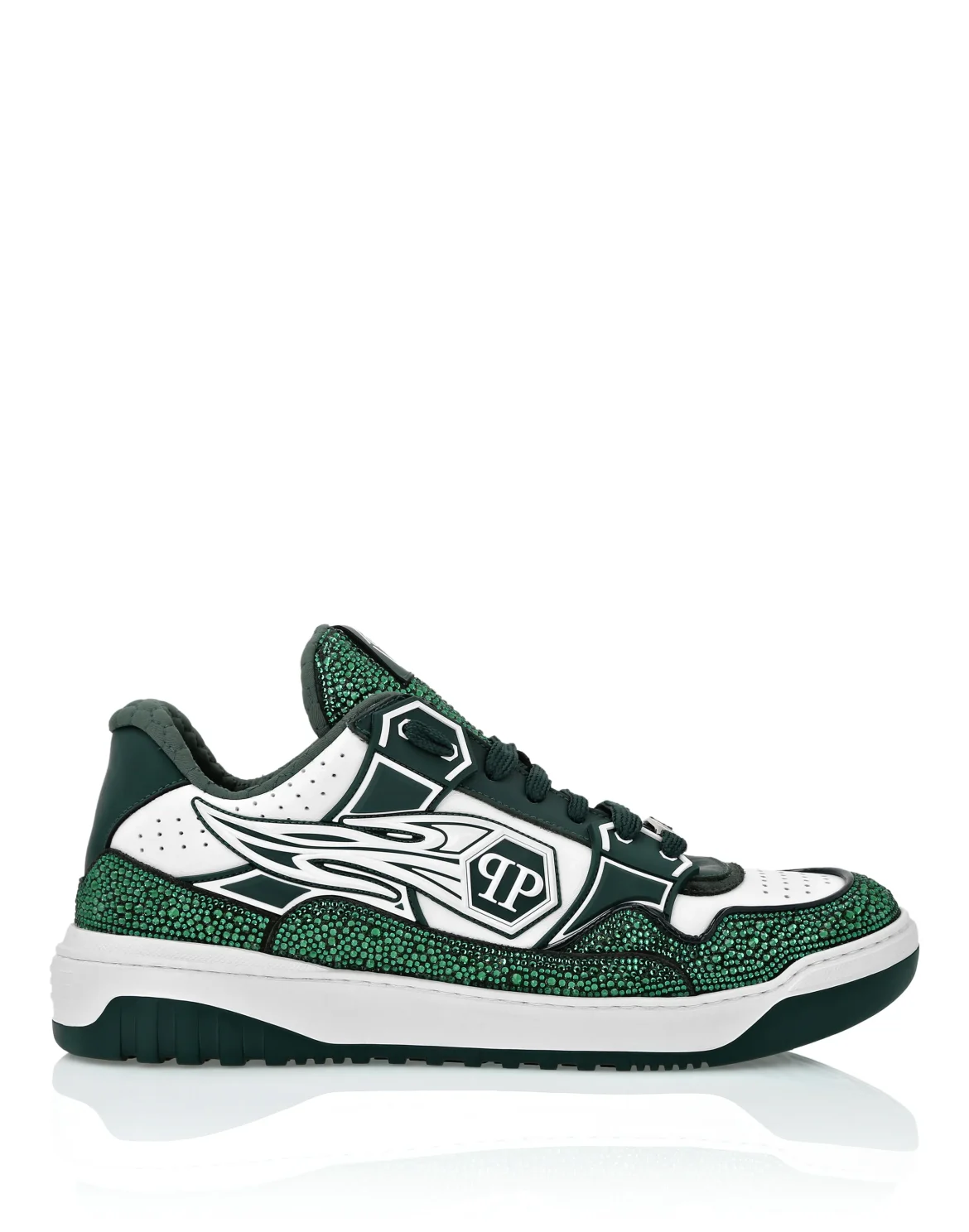 Leather Low-Top Sneakers Moon Walker, цвет: Белый