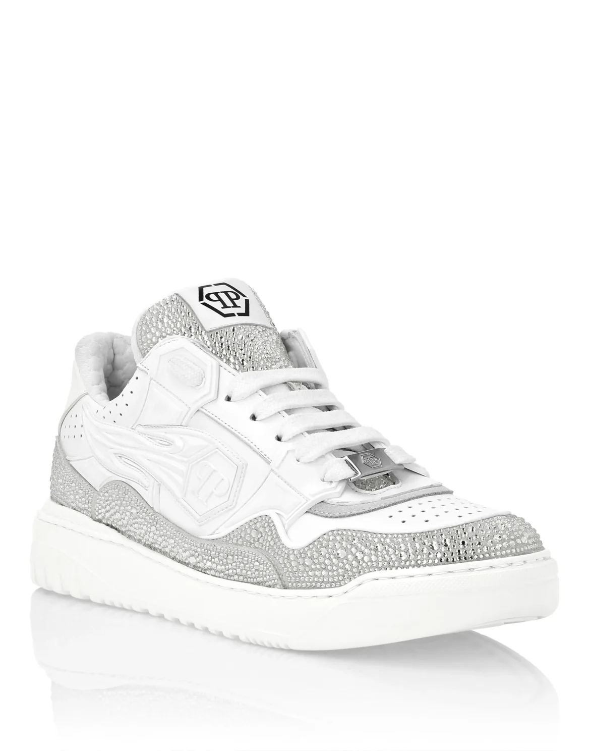 Leather Low-Top Sneakers Moon Walker, цвет: Белый