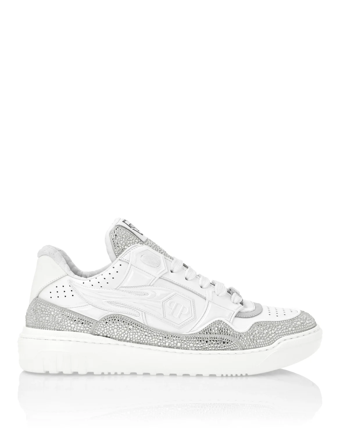 Leather Low-Top Sneakers Moon Walker, цвет: Белый