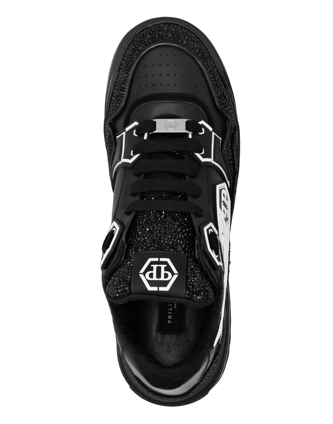 Leather Low-Top Sneakers Moon Walker, цвет: Черный