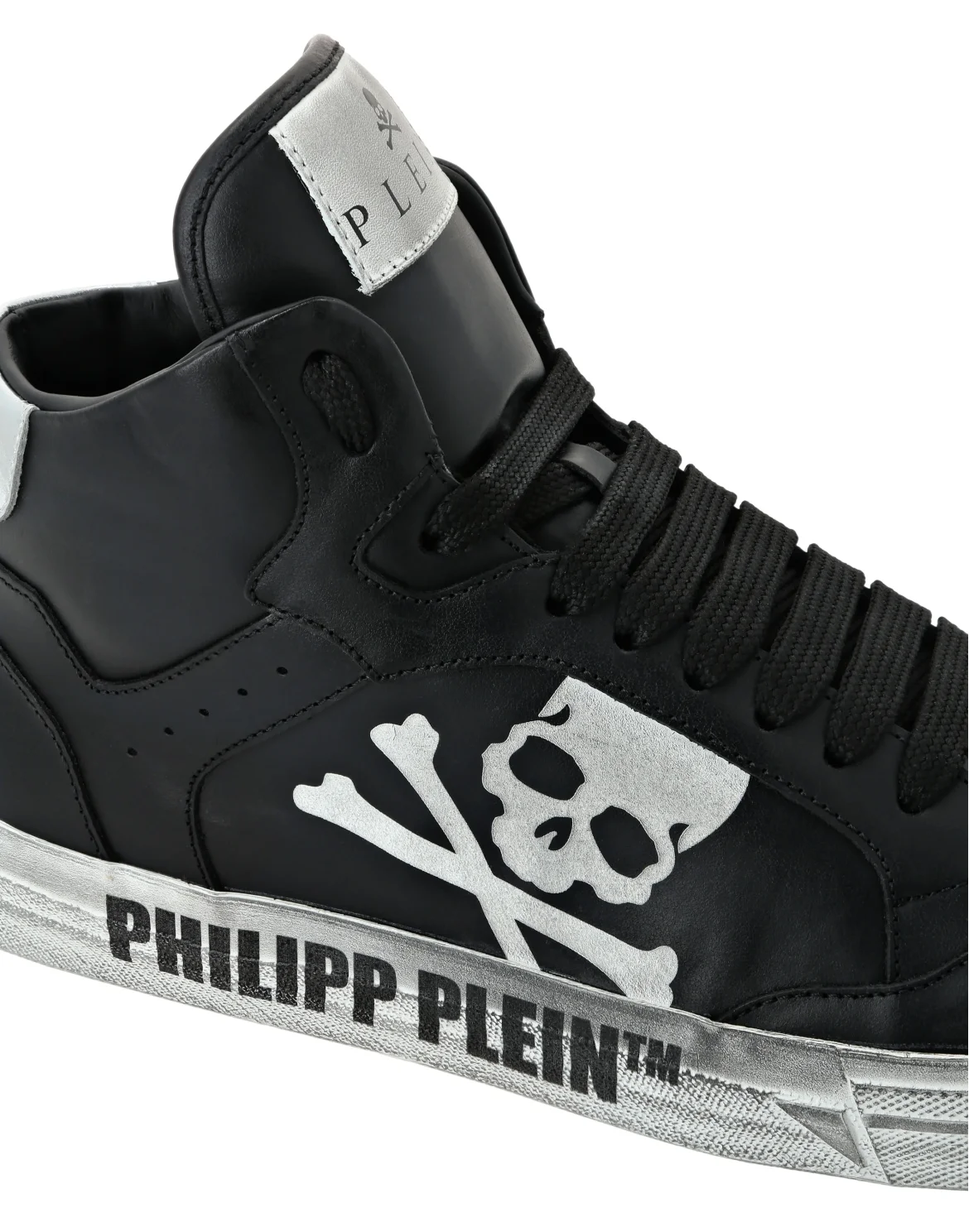 Leather Mid-Top Sneakers Retrokickz TM, цвет: Черный