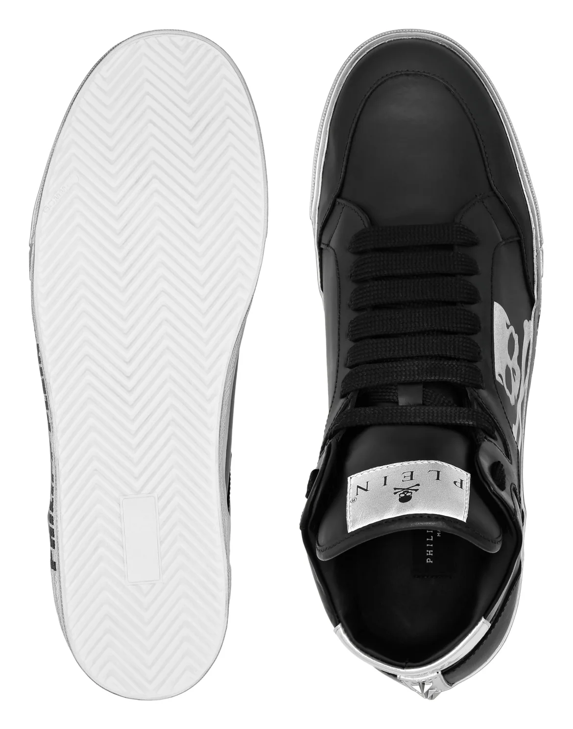 Leather Mid-Top Sneakers Retrokickz TM, цвет: Черный