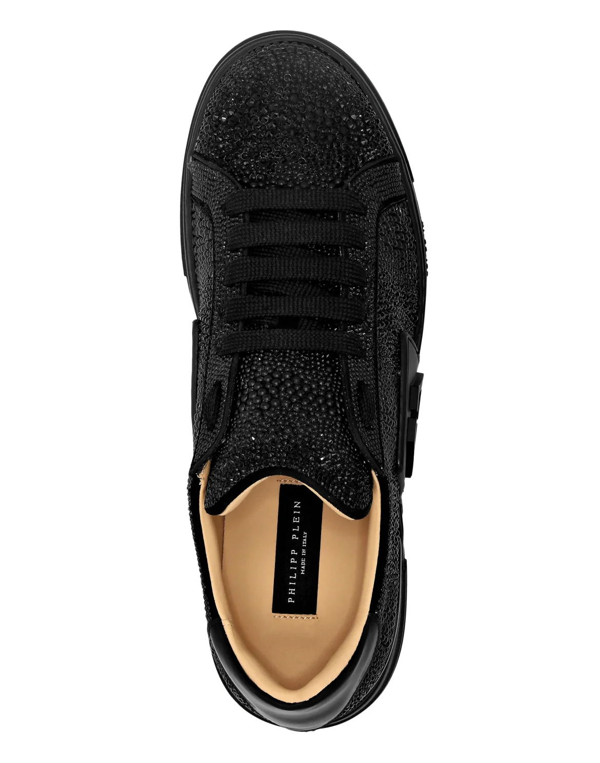 Suede Lo-Top Sneakers Strass Hexagon, цвет: Черный