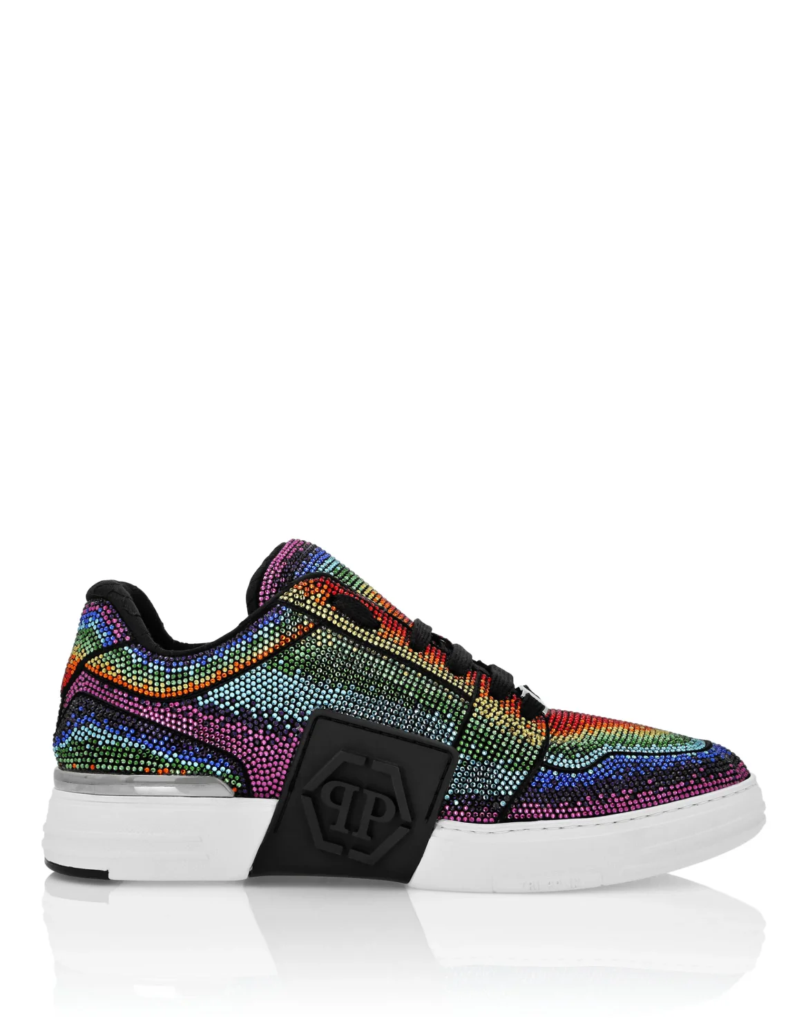 Suede Lo-Top Sneakers Strass Hexagon, цвет: Мультиколор