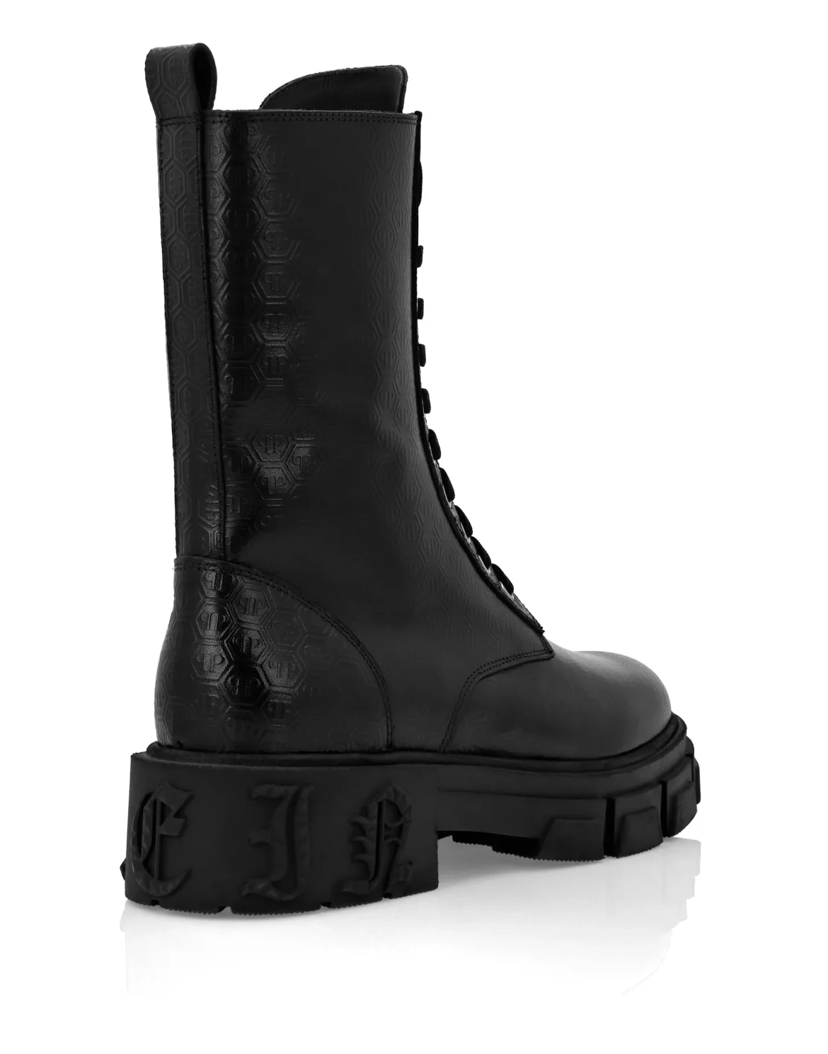 Nappa Leather Boots Mid Flat Monogram, цвет: Черный