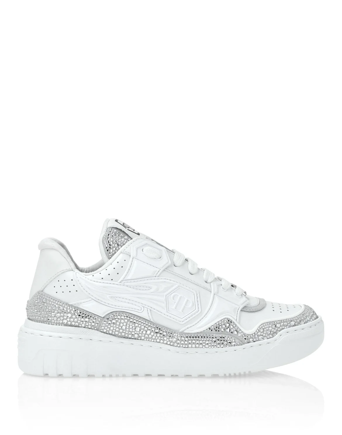 Leather Low-Top Sneakers Moon Walker, цвет: Белый