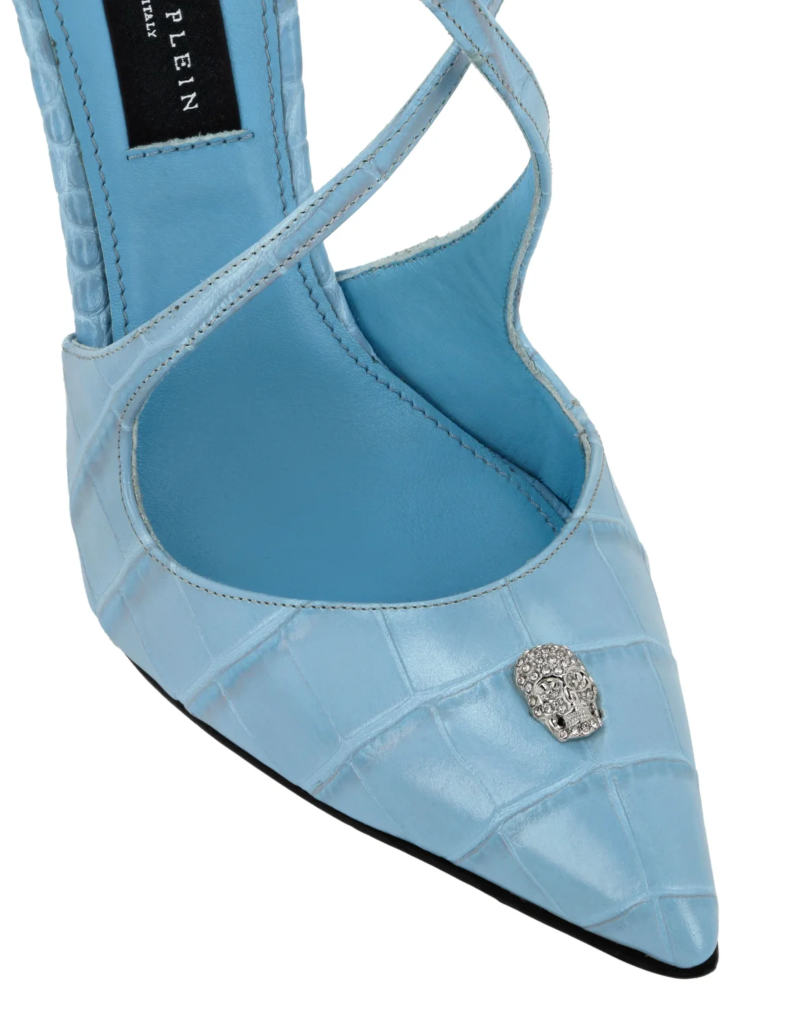 Hi-Heels Crossing Crocco Print, цвет: Голубой