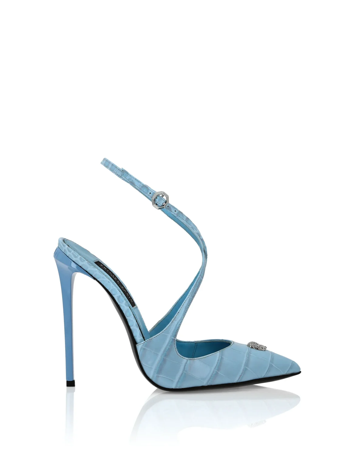 Hi-Heels Crossing Crocco Print, цвет: Голубой