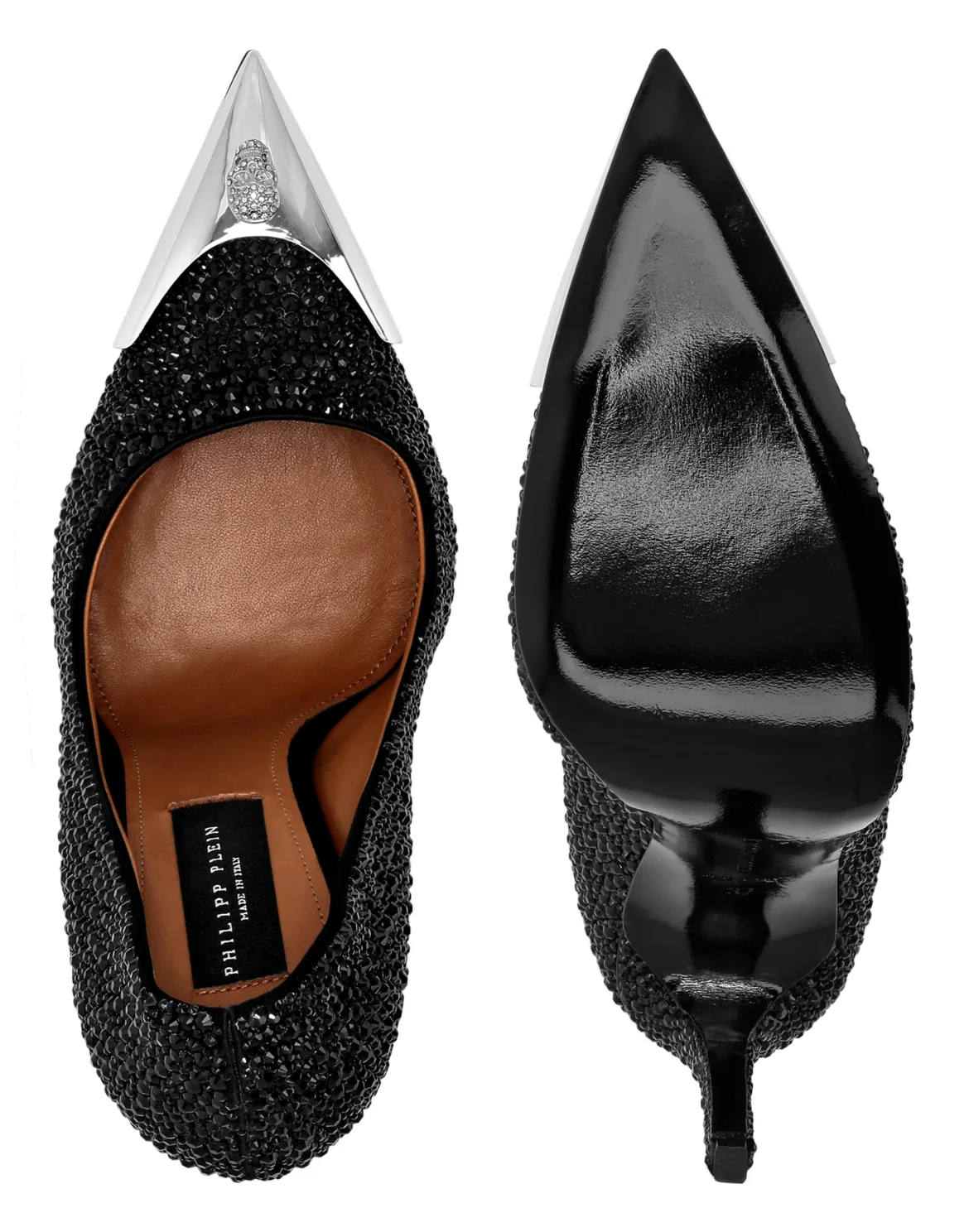 Satin Hi-Heels Mix Strass, цвет: Черный