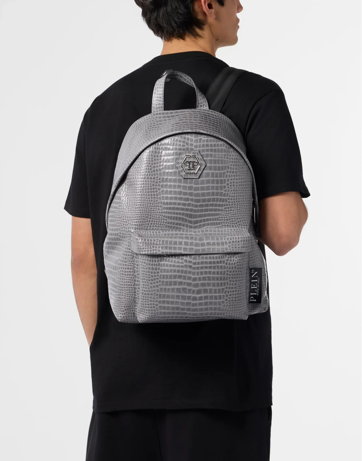 Leather Backpack Cocco, цвет: Серый