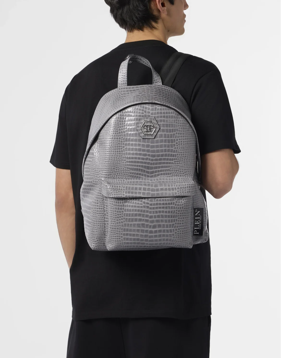Leather Backpack Cocco, цвет: Серый