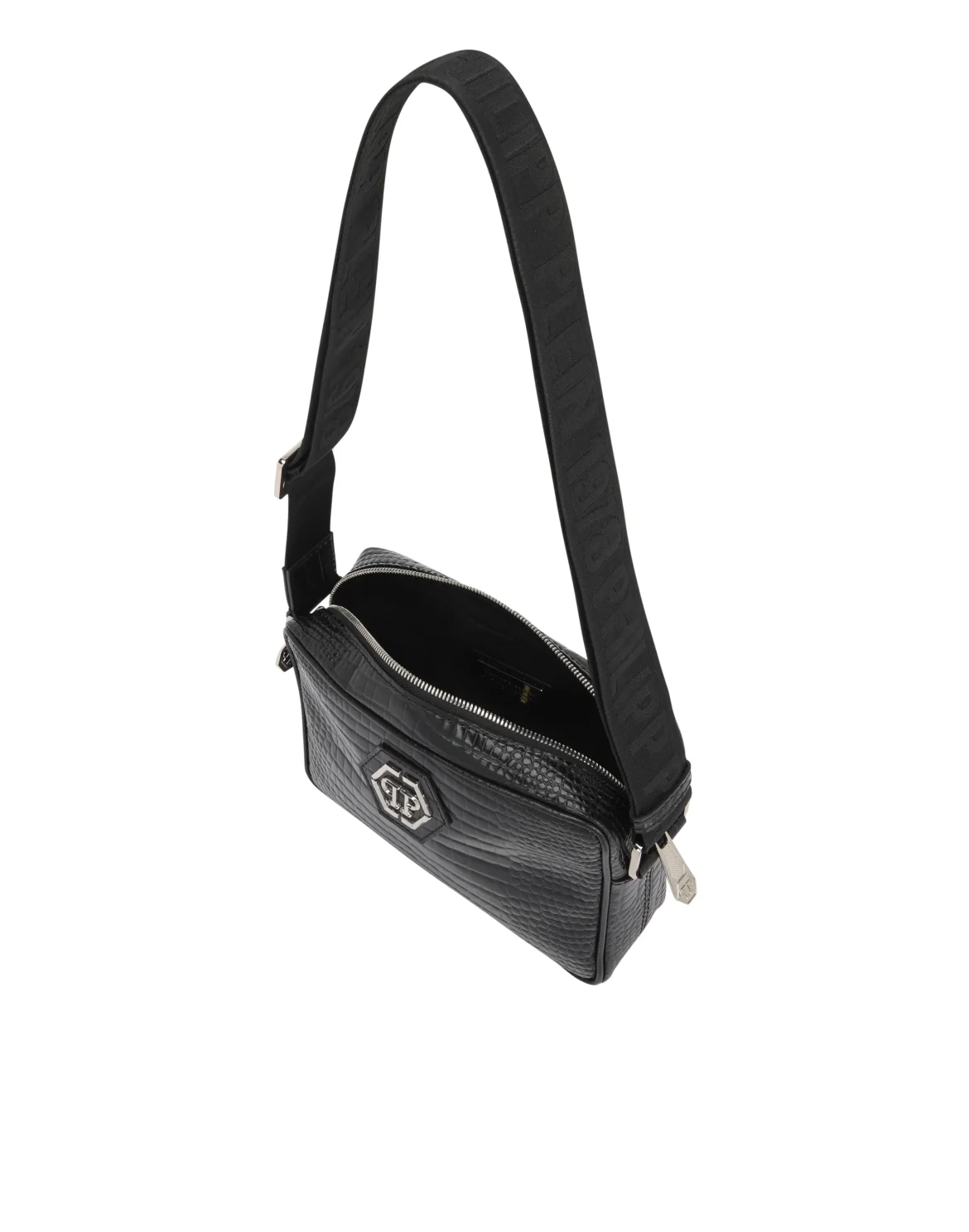 Leather Small Crossbody Bag Cocco, цвет: Черный