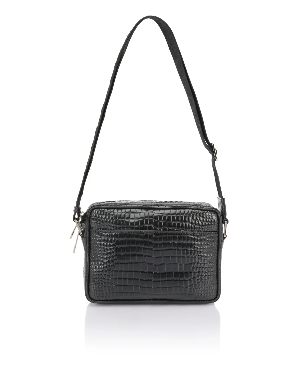 Leather Small Crossbody Bag Cocco, цвет: Черный