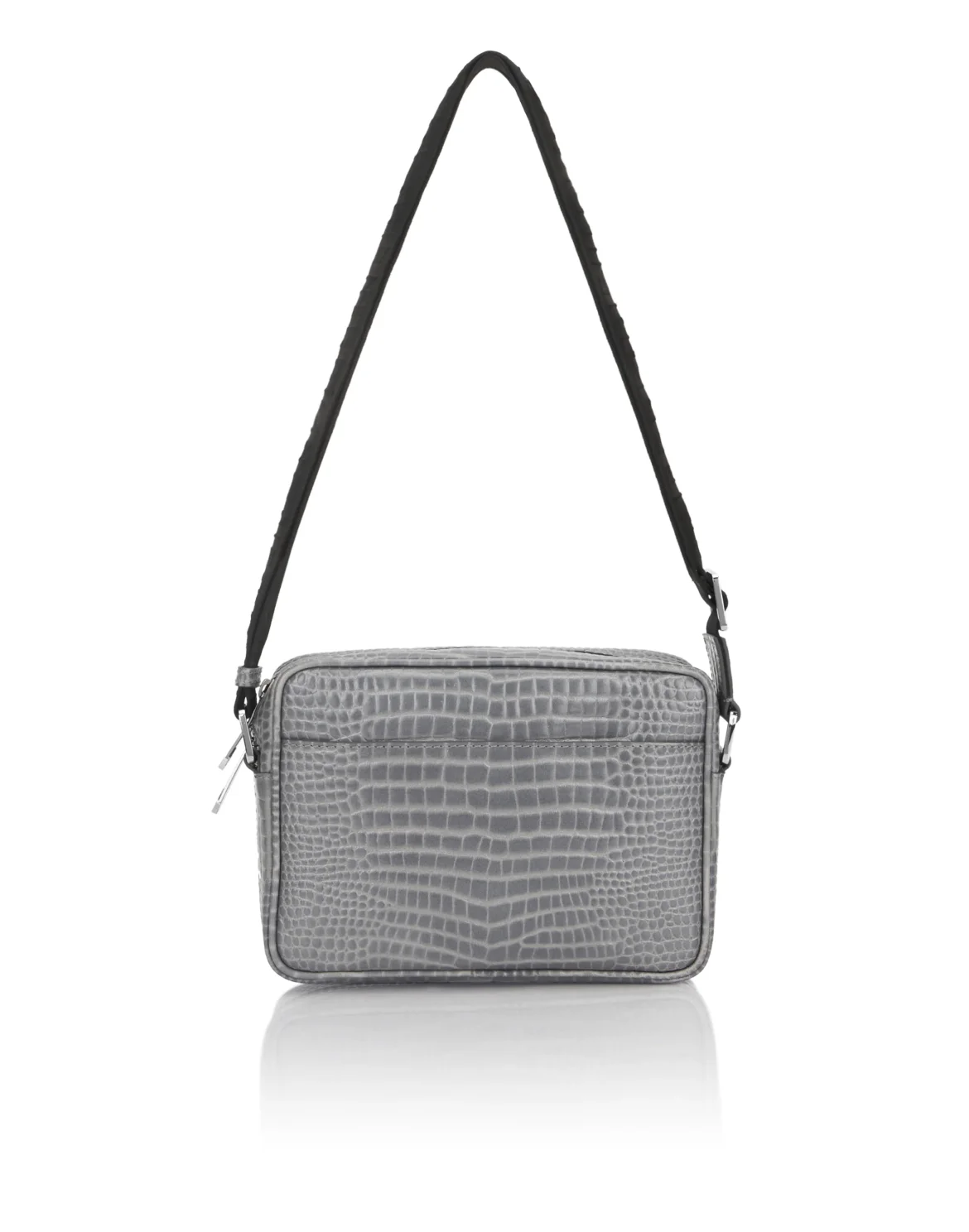 Leather Small Crossbody Bag Cocco, цвет: Серый