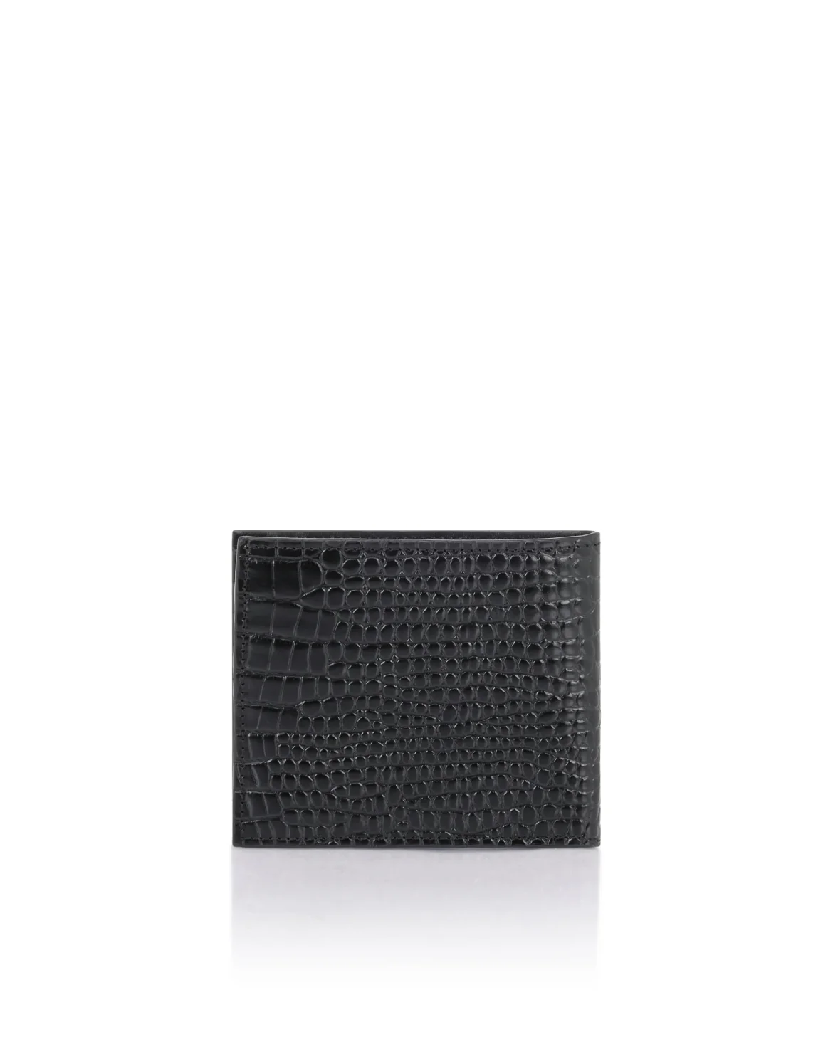 Leather French Wallet Cocco, цвет: Черный