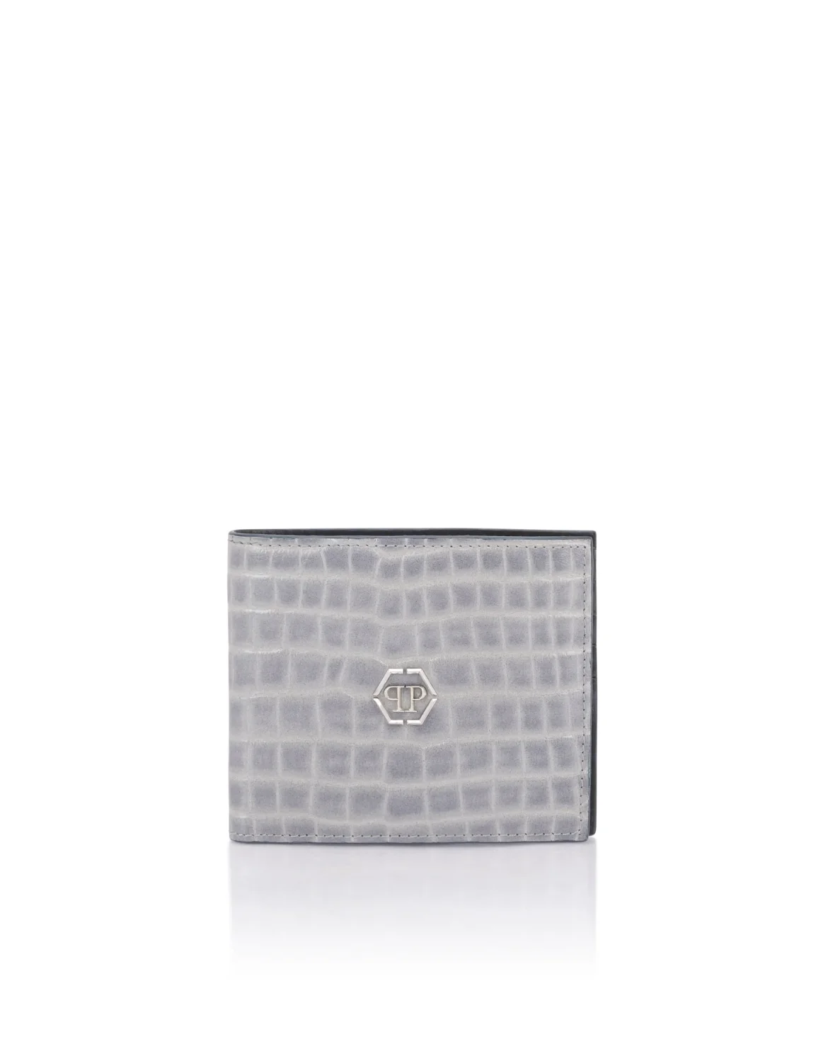 Leather French Wallet Cocco, цвет: Серый