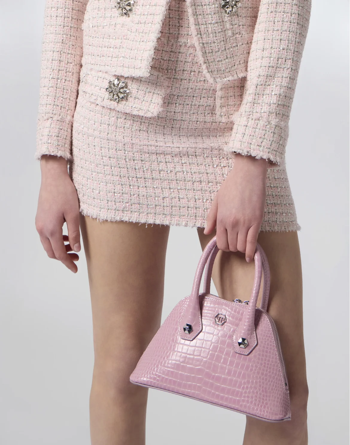 Small Handle Bag Cocco, цвет: Розовый