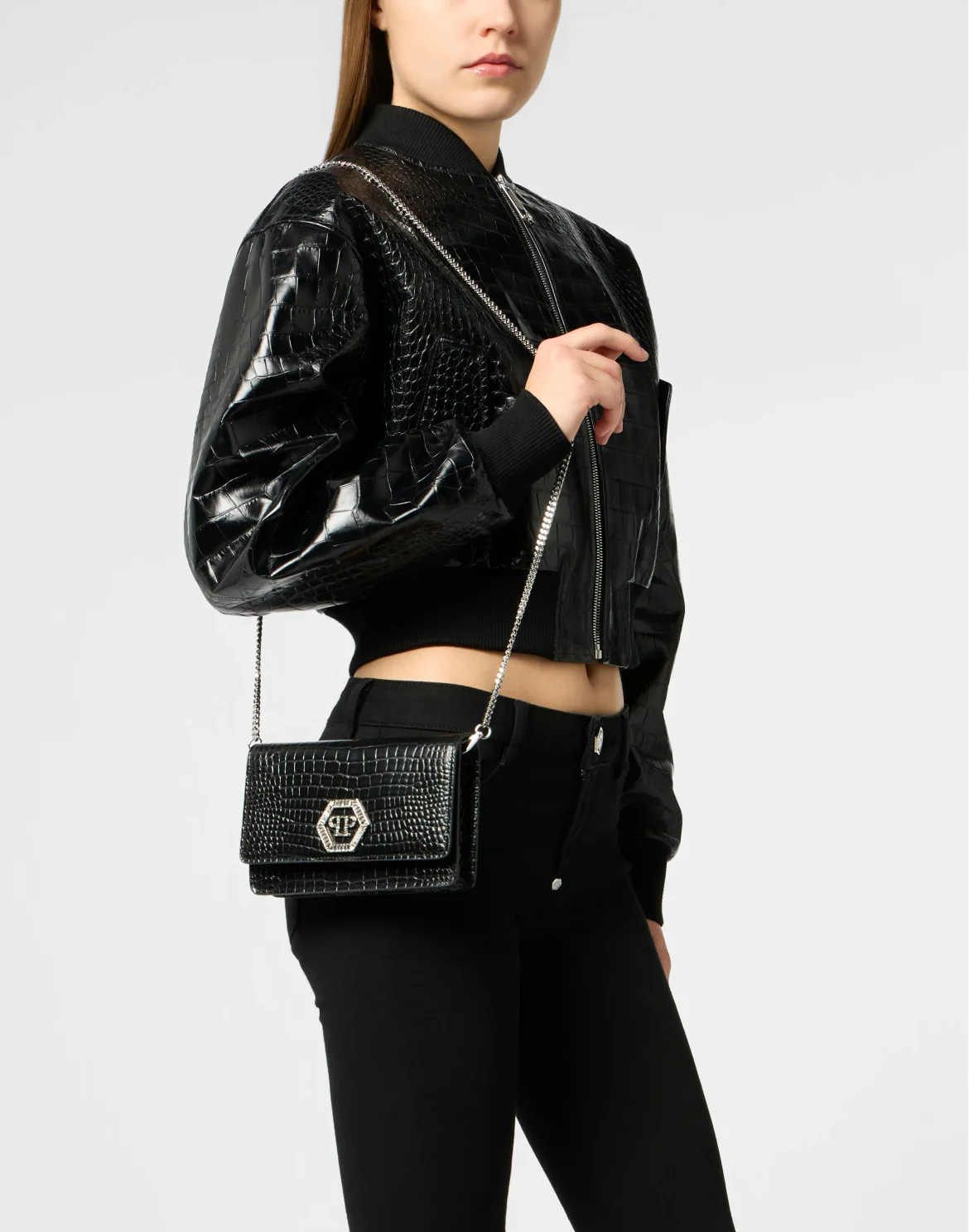 Clutch Bag Cocco Hexagon, цвет: Черный
