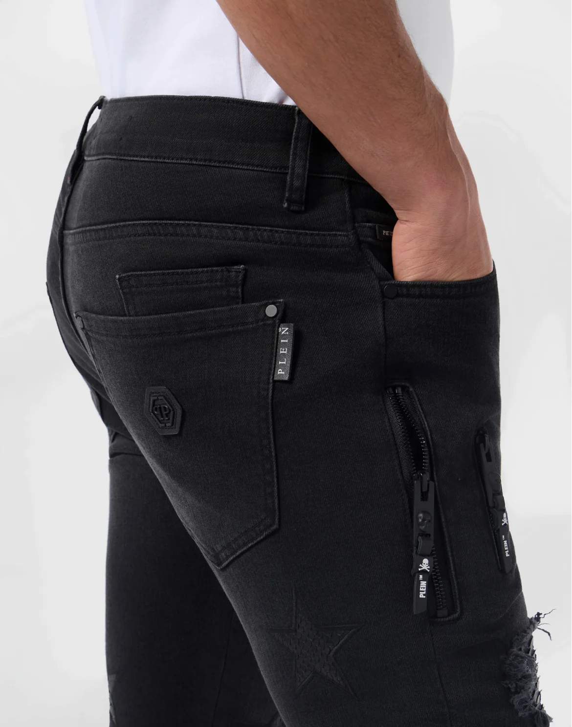 Rock Star Fit Jeans Python Stars, цвет: Серый