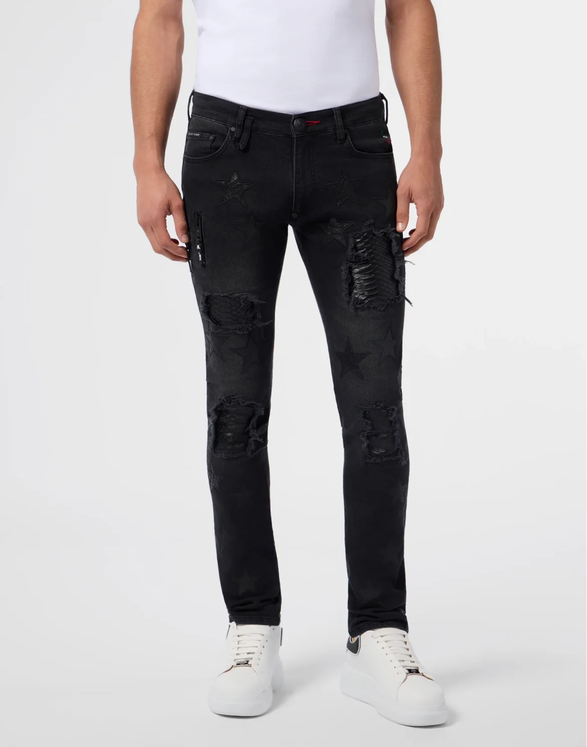 Rock Star Fit Jeans Python Stars, цвет: Серый