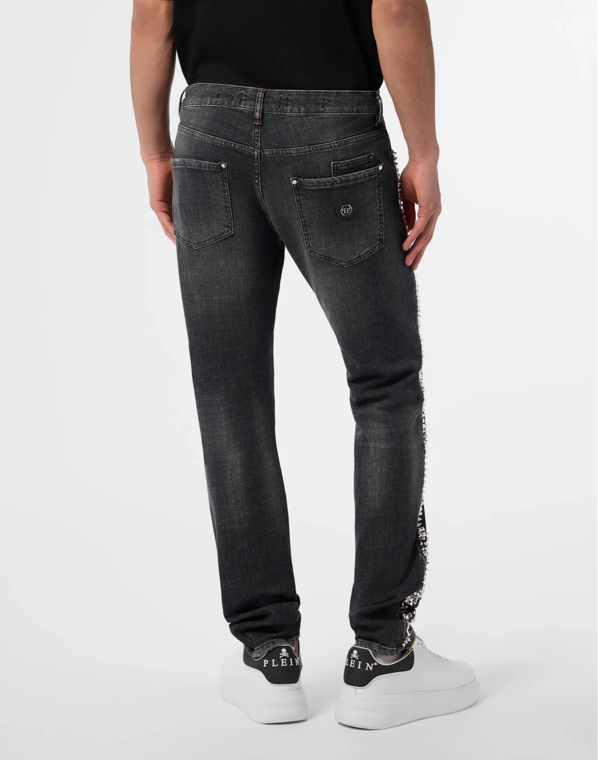 Super Straight Cut Jeans Studs, цвет: Серый