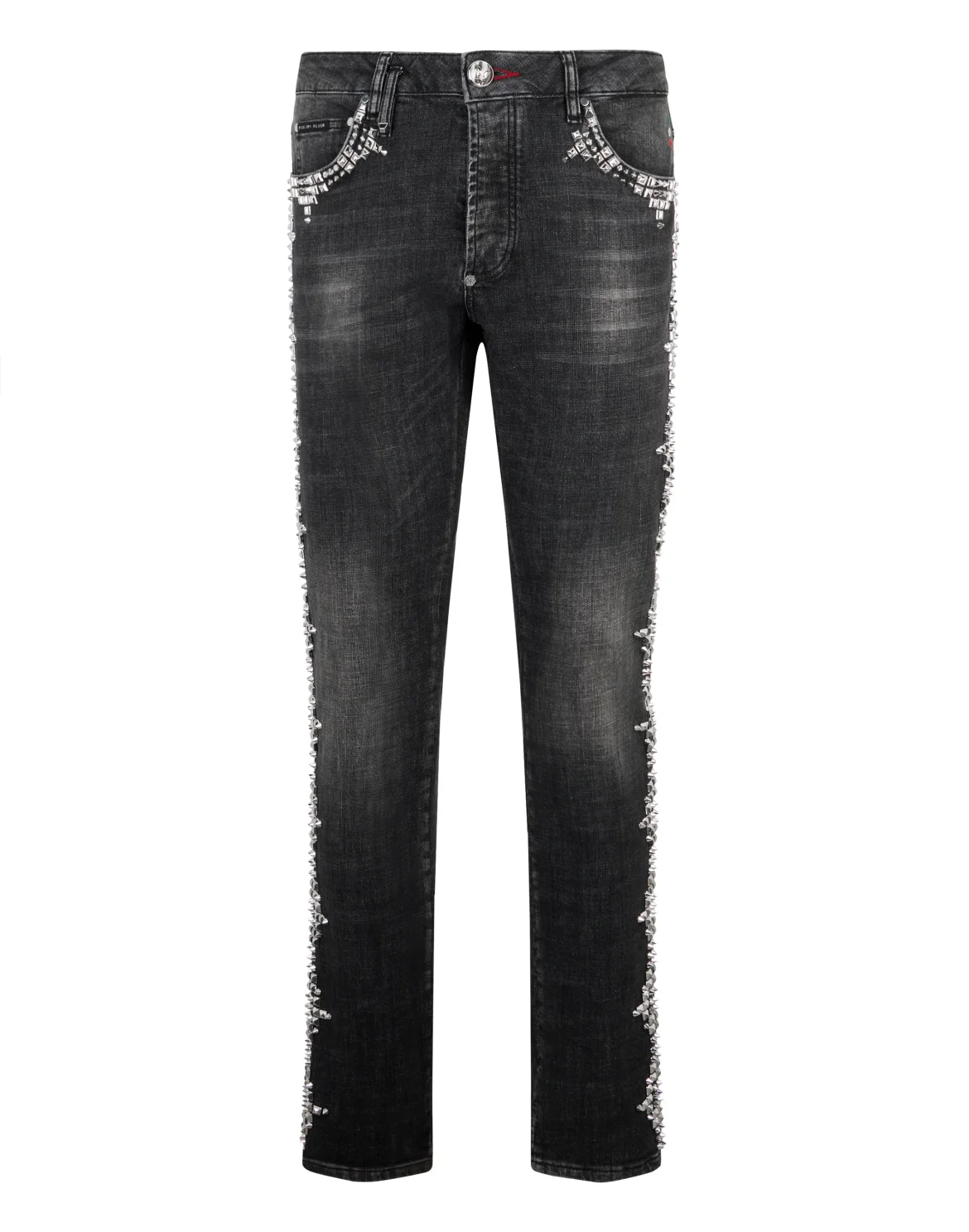 Super Straight Cut Jeans Studs, цвет: Серый