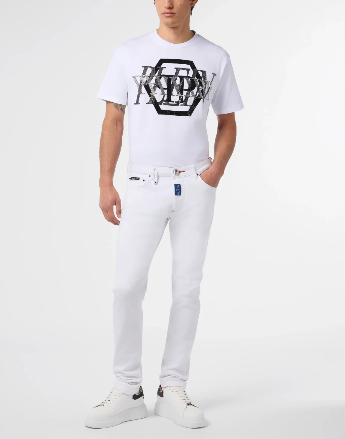 Super Straight Cut Jeans Basic, цвет: Белый