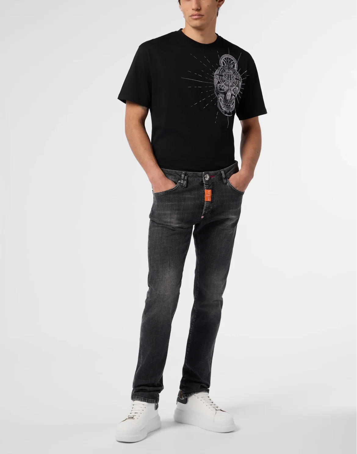 Super Straight Cut Jeans Basic, цвет: Серый
