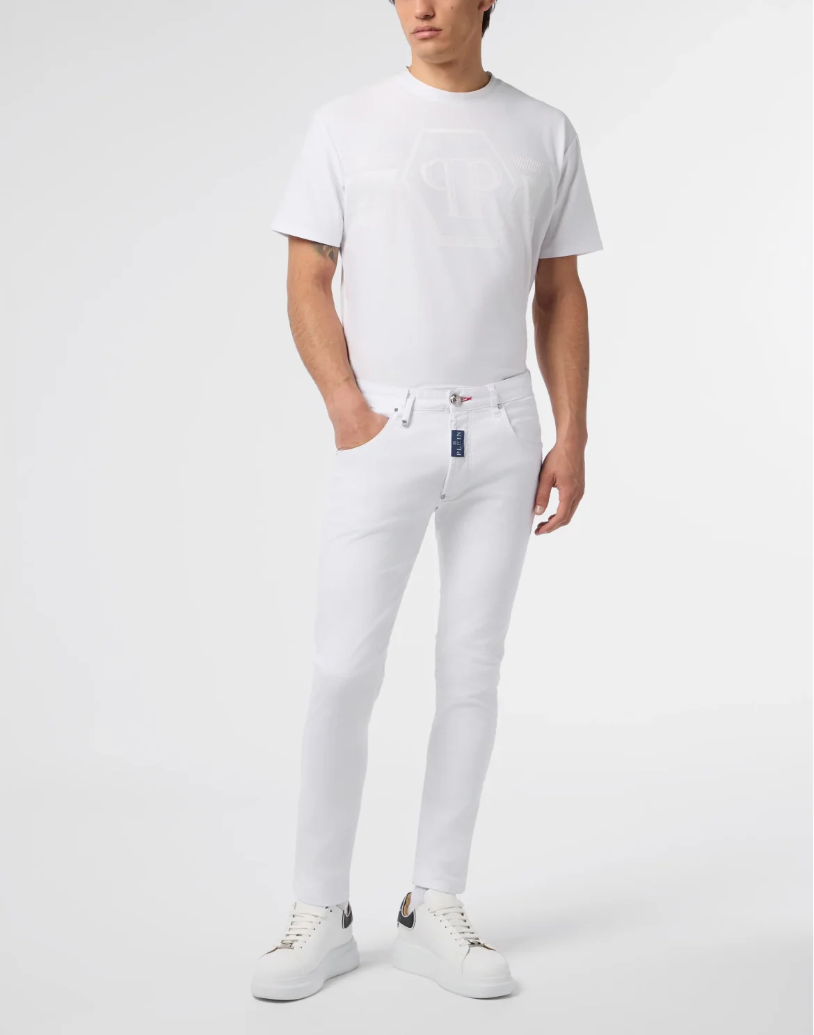 Skinny Fit Jeans Basic, цвет: Белый