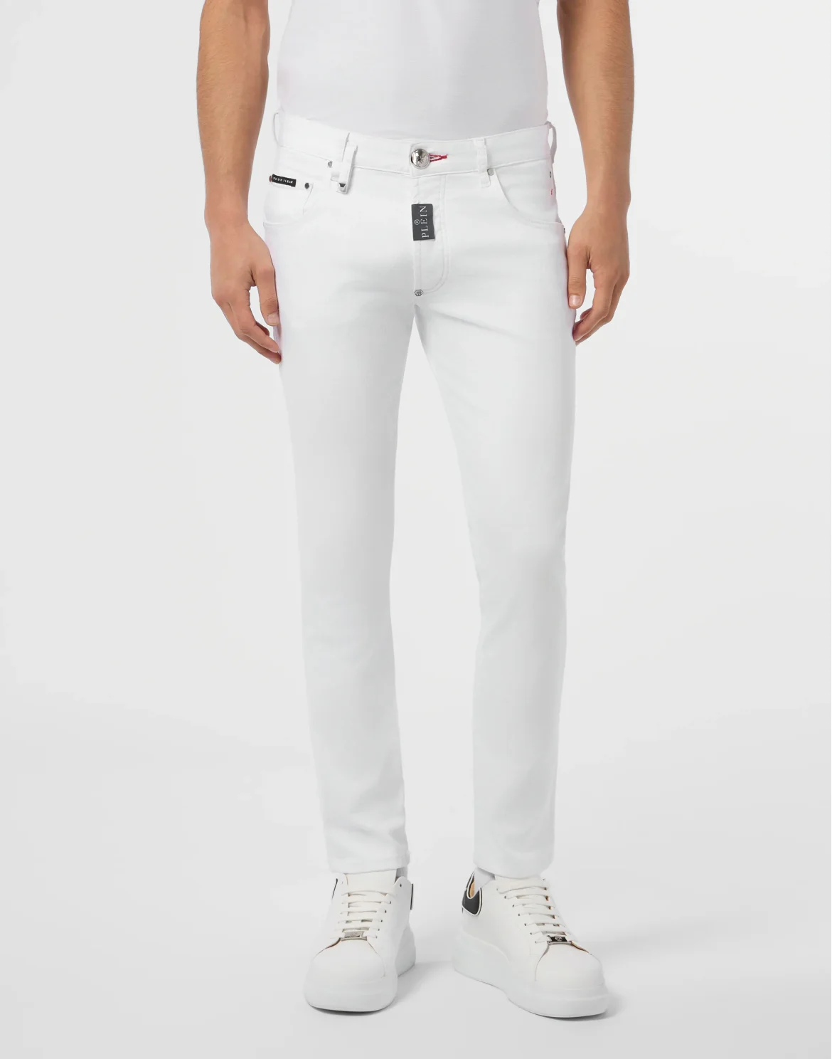 Skinny Fit Jeans Basic, цвет: Белый