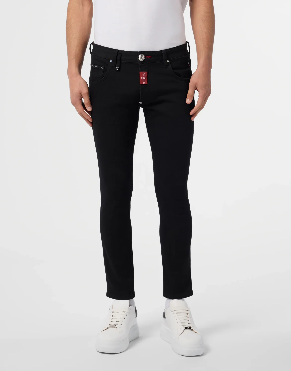 Skinny Fit Jeans Basic, цвет: Черный