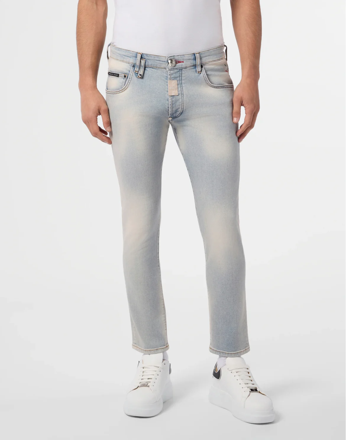 Skinny Fit Jeans Basic, цвет: Голубой