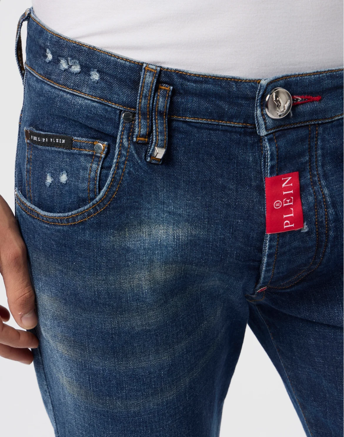 Skinny Fit Jeans Basic, цвет: Темно-синий деним