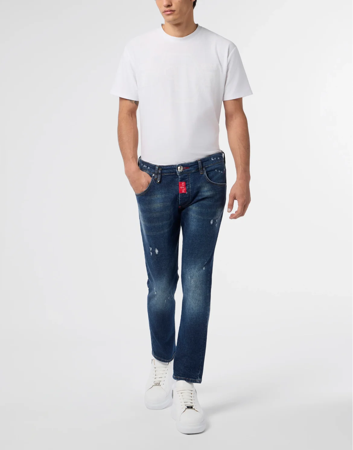 Skinny Fit Jeans Basic, цвет: Темно-синий деним