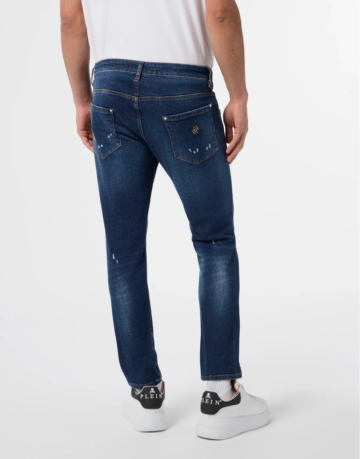 Skinny Fit Jeans Basic, цвет: Темно-синий деним