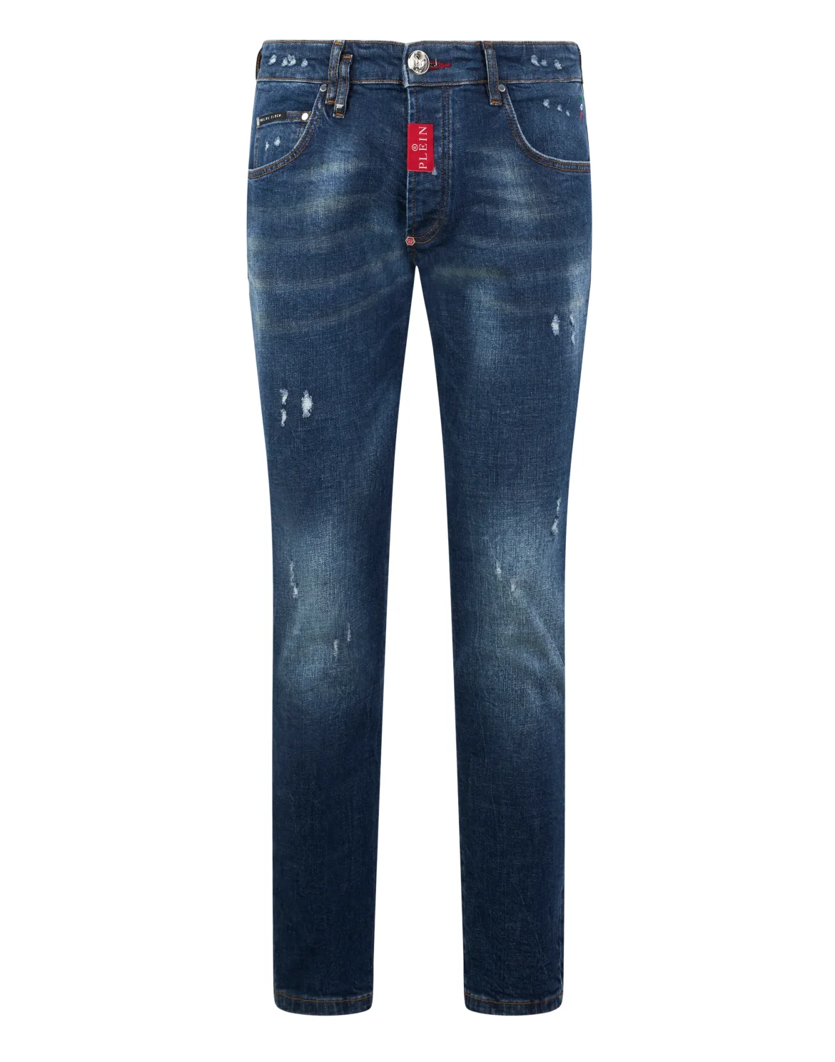 Skinny Fit Jeans Basic, цвет: Темно-синий деним