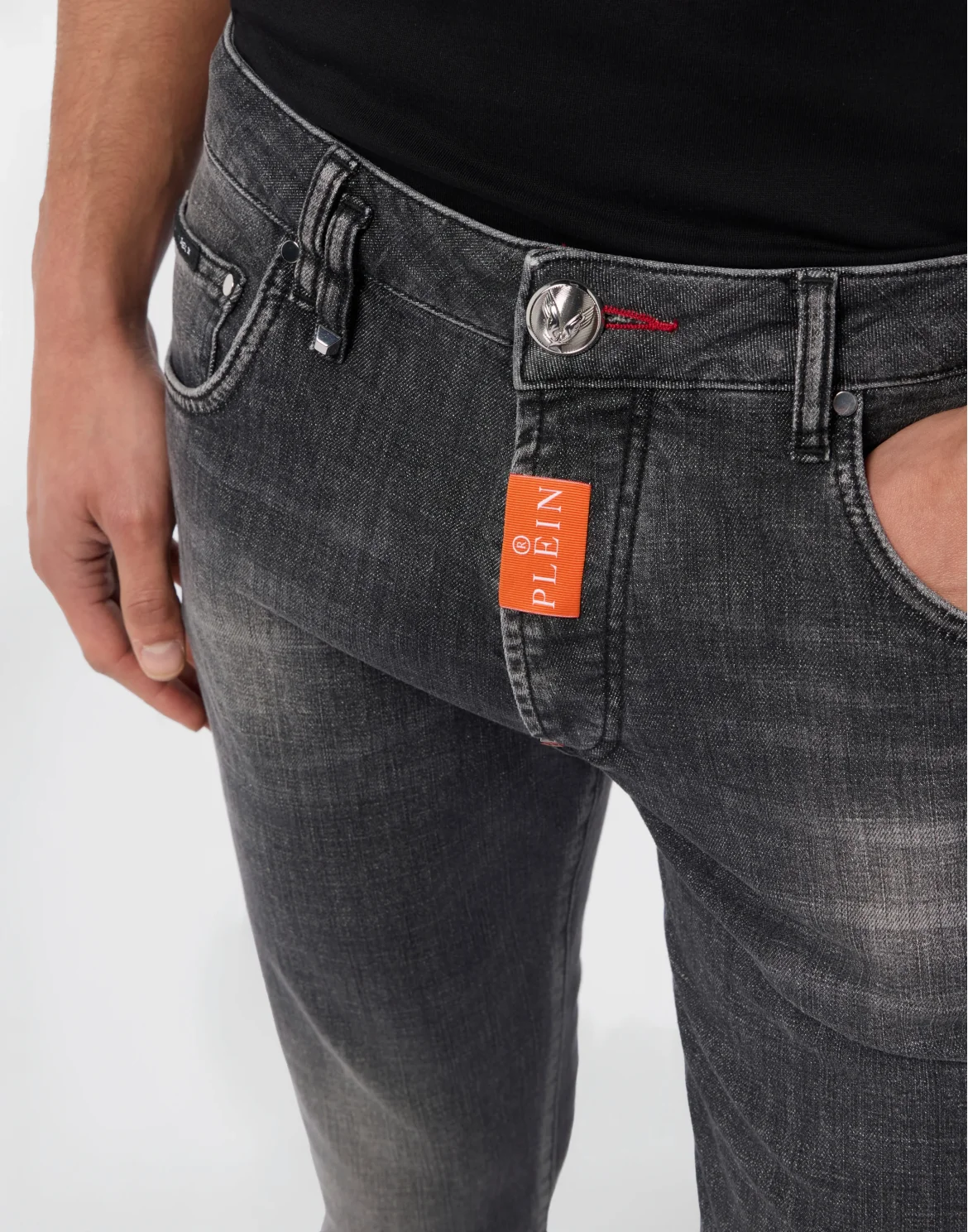Skinny Fit Jeans Basic, цвет: Серый
