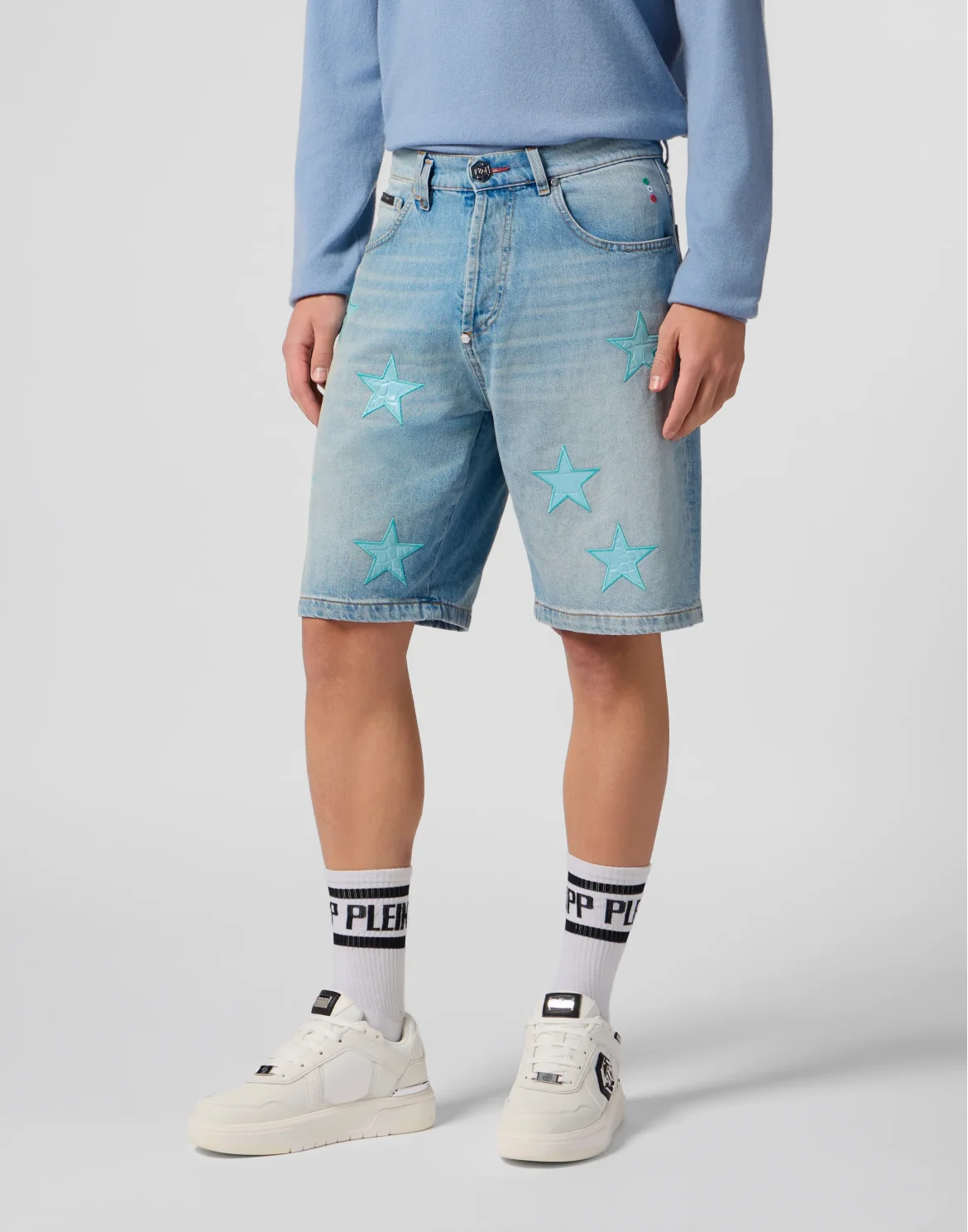 Denim Shorts Cocco Stars, цвет: Голубой