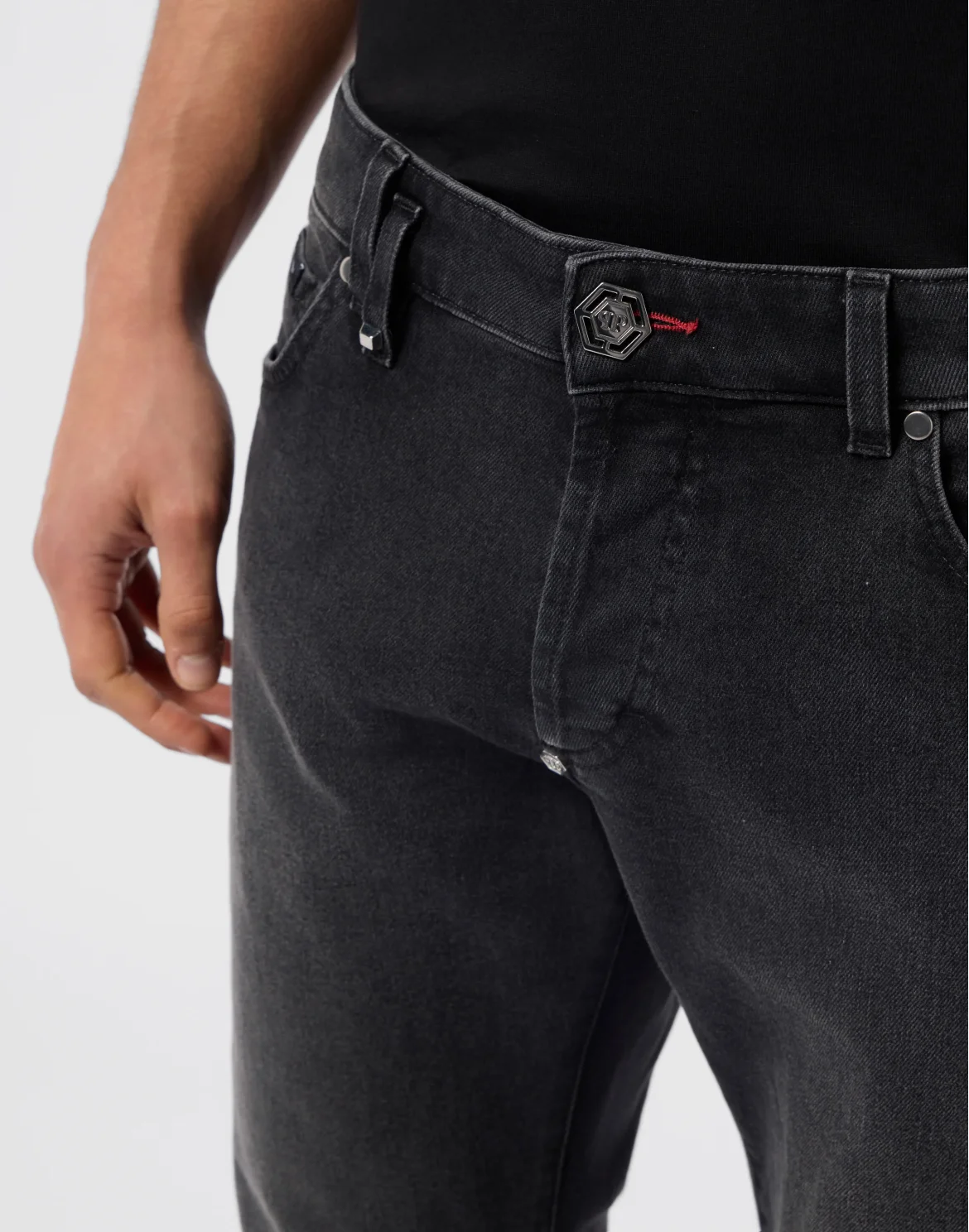 Super Straight Cut Jeans Paint, цвет: Черный