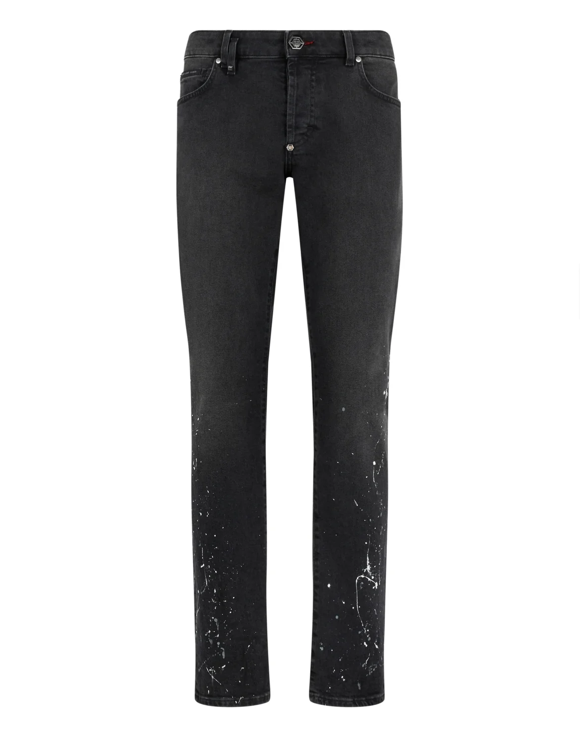 Super Straight Cut Jeans Paint, цвет: Черный