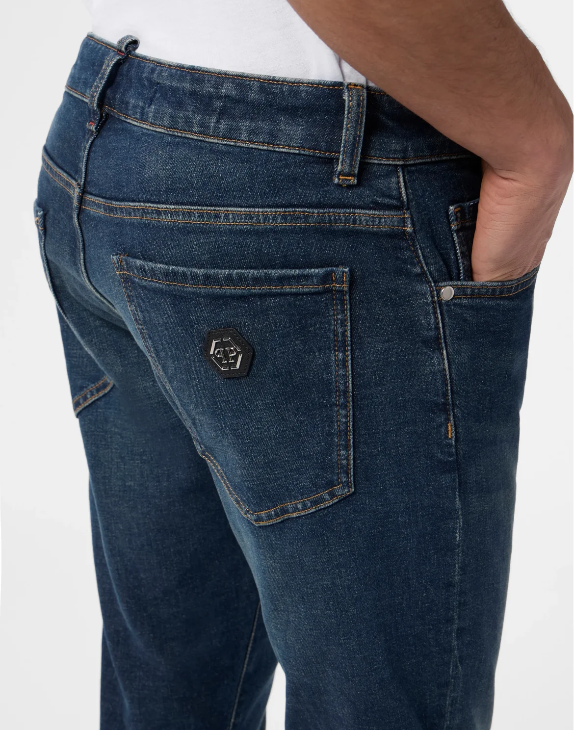 Super Straight Cut Jeans Paint, цвет: Синий