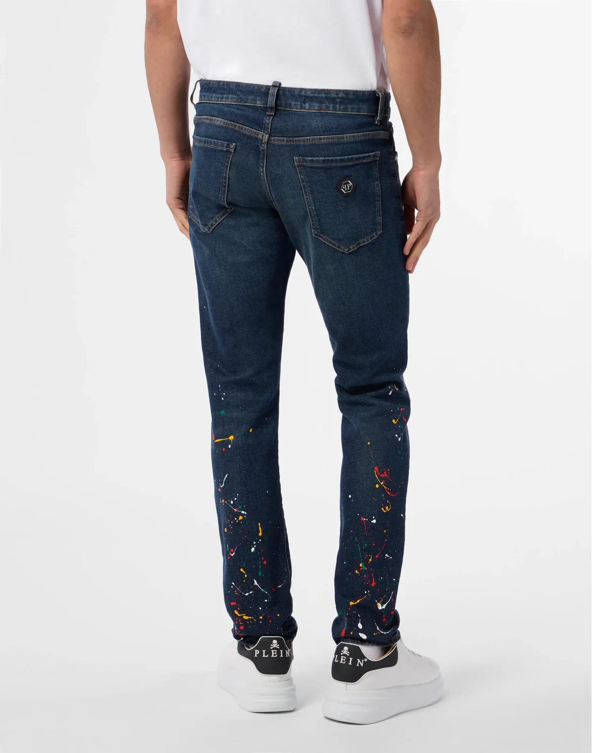 Super Straight Cut Jeans Paint, цвет: Синий