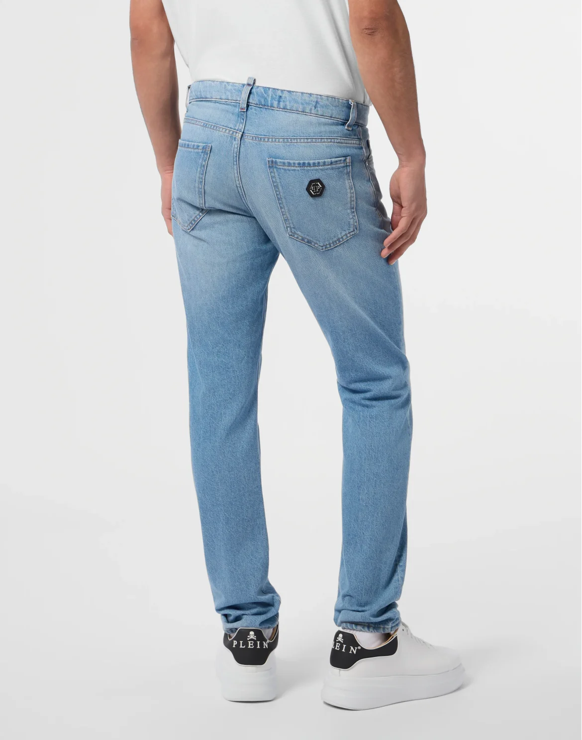 Basic Straight Cut Jeans, цвет: Голубой