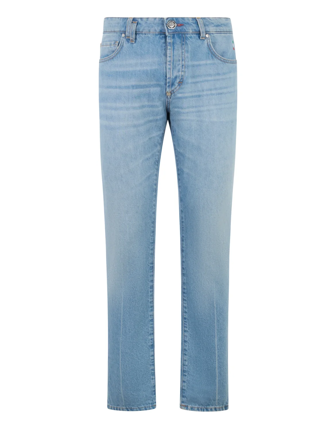 Basic Straight Cut Jeans, цвет: Голубой