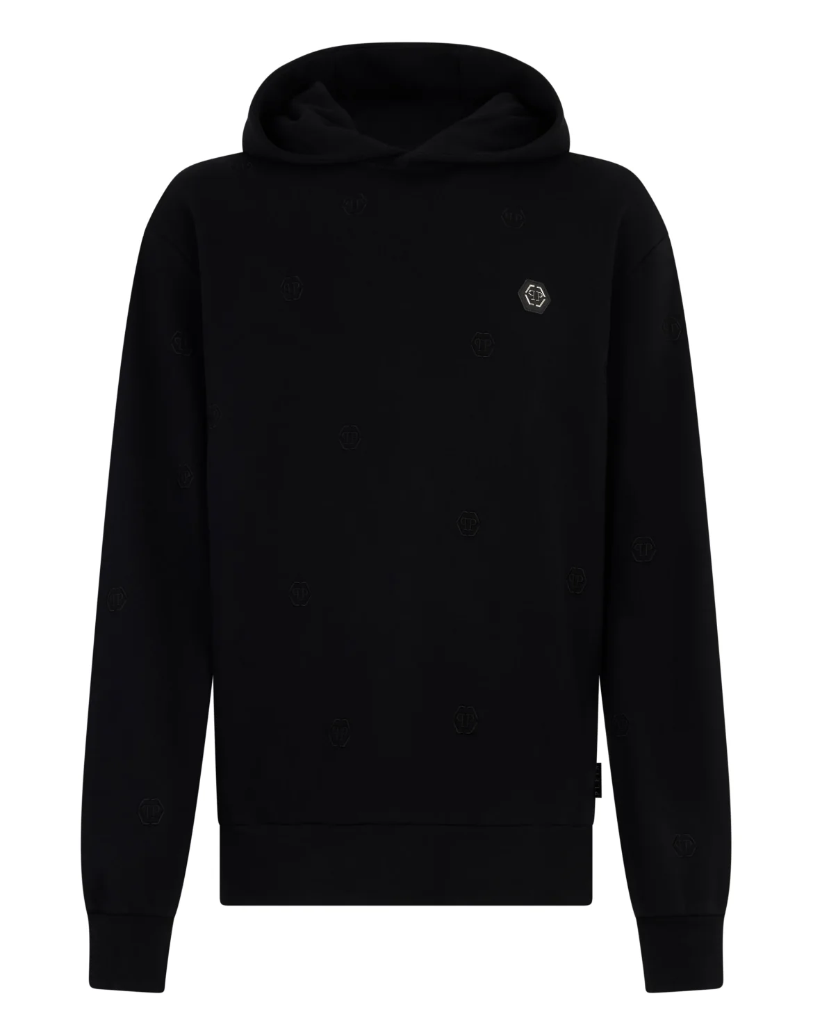 Embroidered Hoodie Sweatshirt Monogram Monogram, цвет: Черный