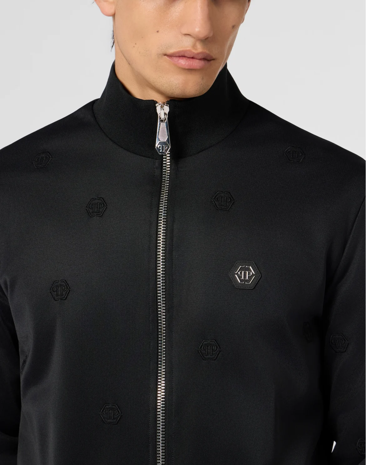 Embroidered Tracksuit Jacket Monogram Monogram, цвет: Черный