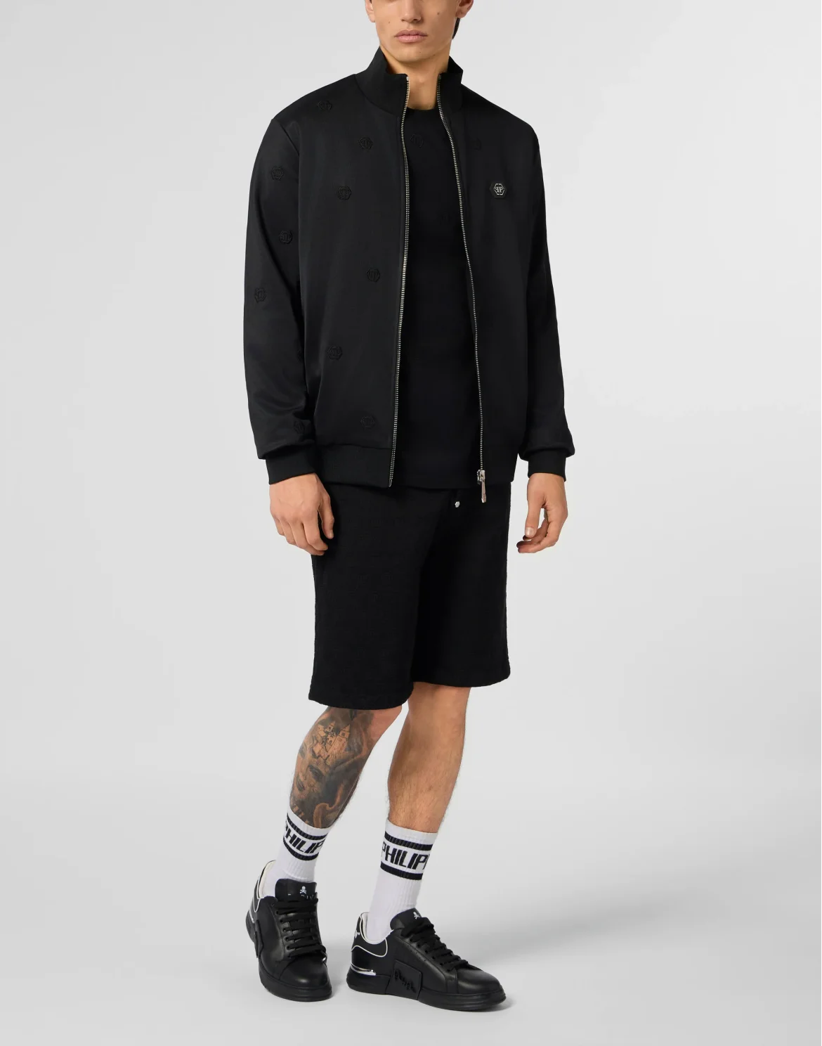 Embroidered Tracksuit Jacket Monogram Monogram, цвет: Черный